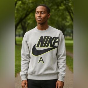 EUC Nike x Kim Jones NRG AM Fleece Crewneck Sweatshirt Size Small